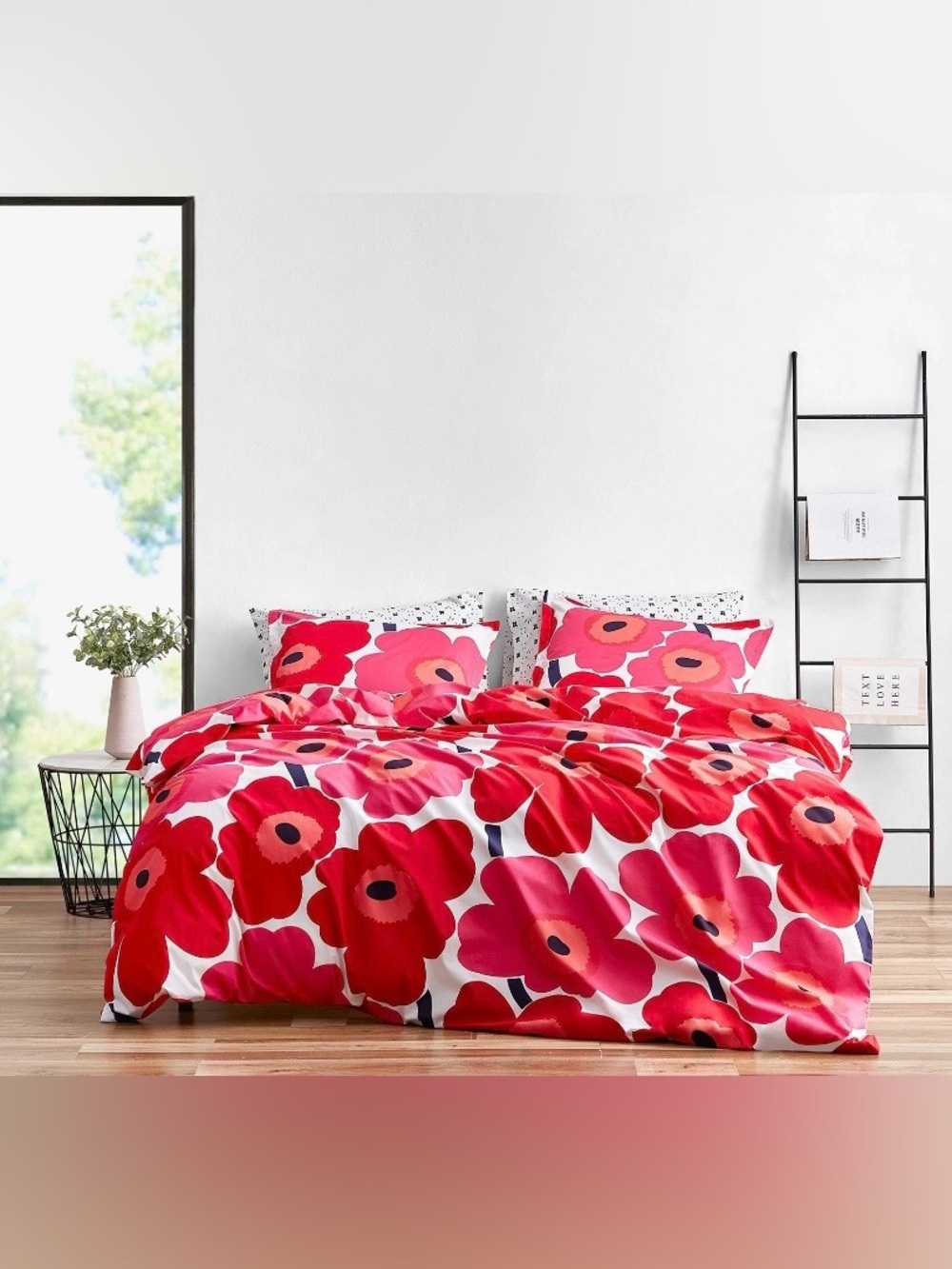 🌺NWT🌺 Marimekko Unikko Duvet cover set, Size King - Picture 4 of 11